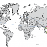 Salt-water global map